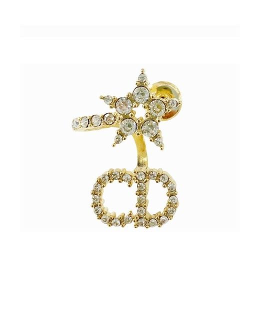 Dior White Clair D Lune Earrings