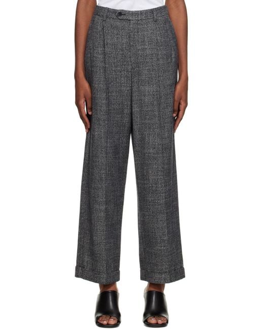 A.P.C. Gray Straight Leg Tailored Trousers