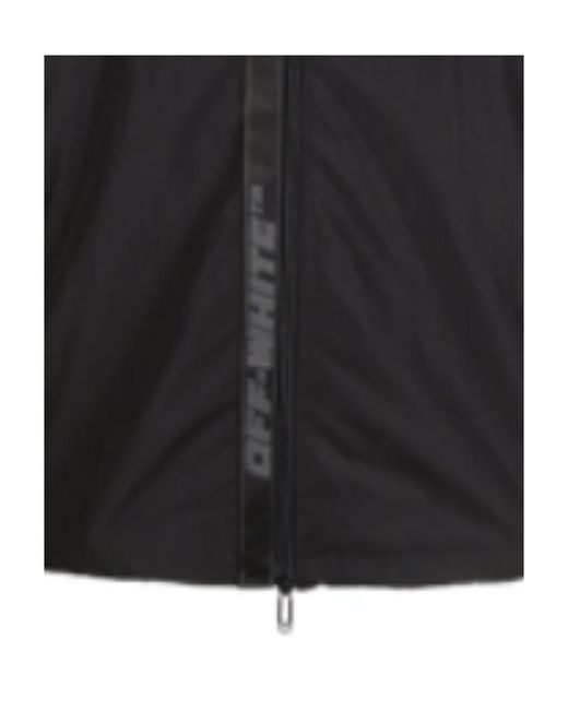 Off-White c/o Virgil Abloh Black Industrial-Strap Lightweight Jacket for men