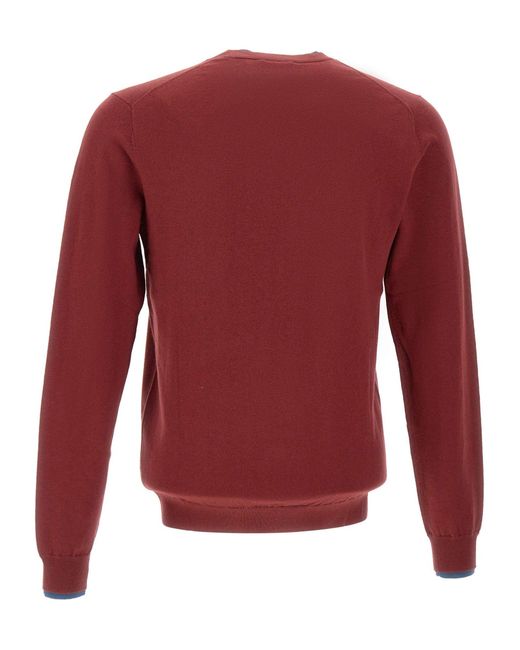 Sun 68 Logo Embroidered Crewneck Knitted Jumper for men