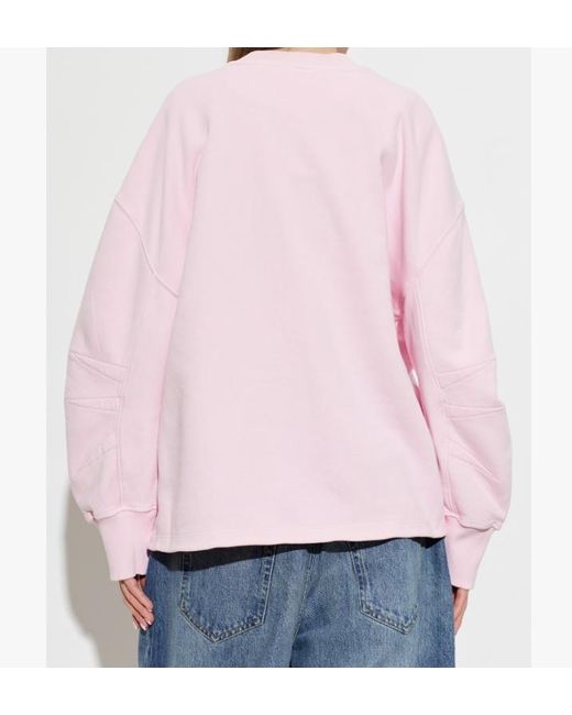The Attico Pink Long-Sleeved T-Shirt