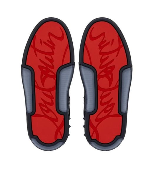 Christian Louboutin Blue Astroloubi Strass Low-Top Sneakers for men