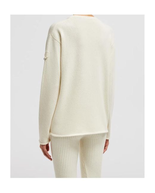 Moncler White X Willow Smith Eyelet Wool Cashmere Jumper