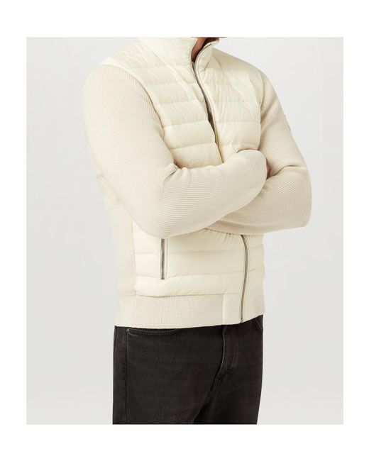 Belstaff Natural Quilted Down Jacket for men