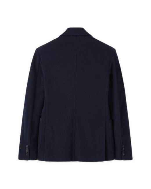 Loro Piana Blue Single-Breasted Jacket for men
