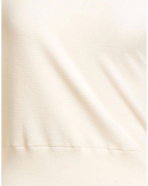 Max Mara White Monochromatic Knitting Top