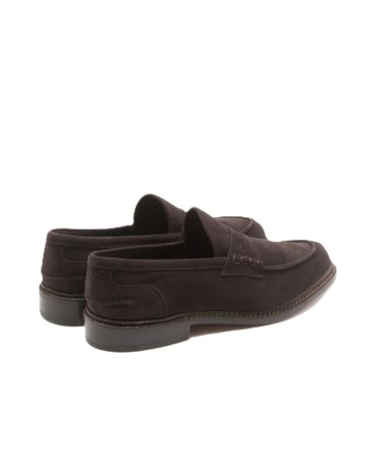 Tricker's Brown Round-Toe Loafers for men