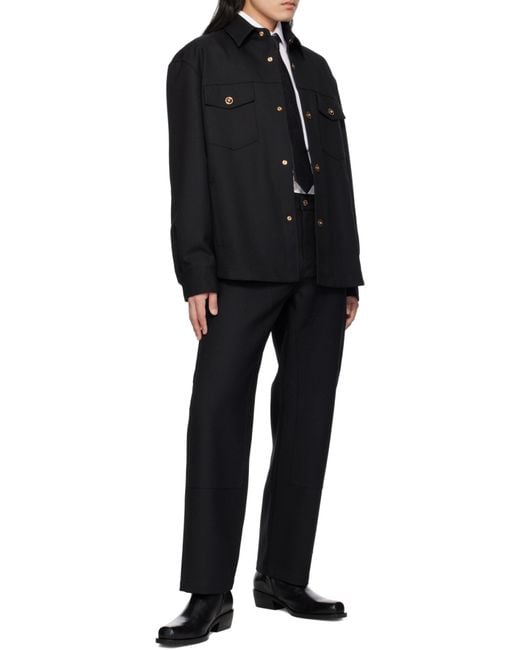 Versace Black Luciano Ankle Boots for men