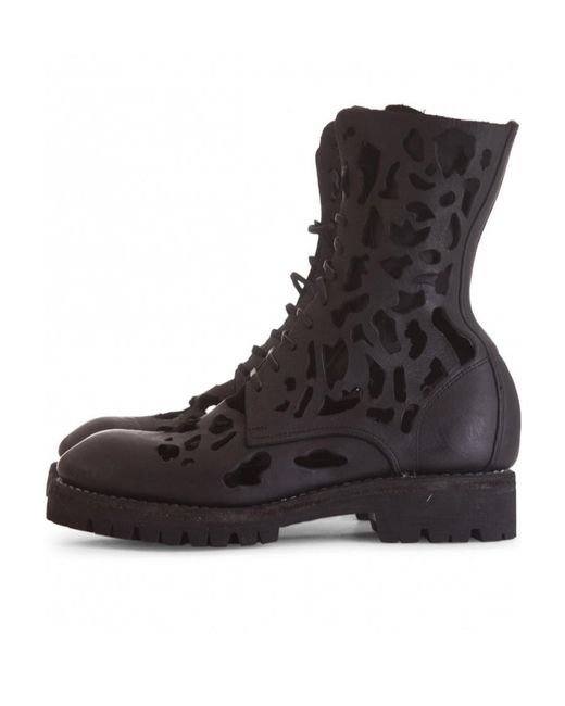 Guidi Black Hollow Short Boots