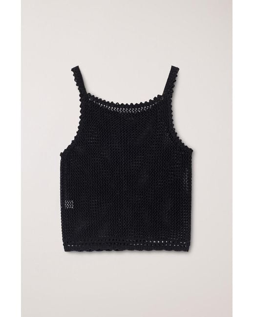 DUNST Black Button-Embellishment Top