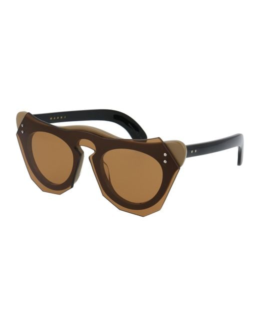 Marni Multicolor Geometric-Frame Sunglasses for men