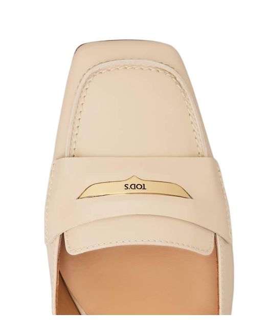 Tod's Natural Penny Bar Pumps