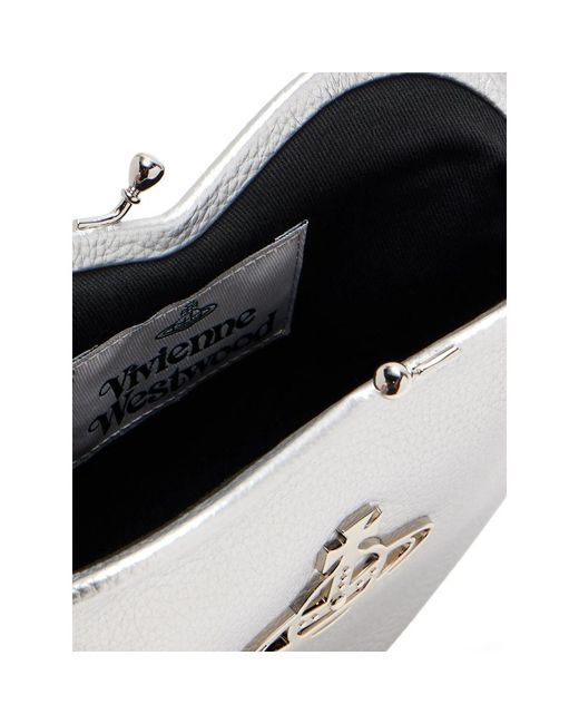 Vivienne Westwood White Belle Heart Frame Purse