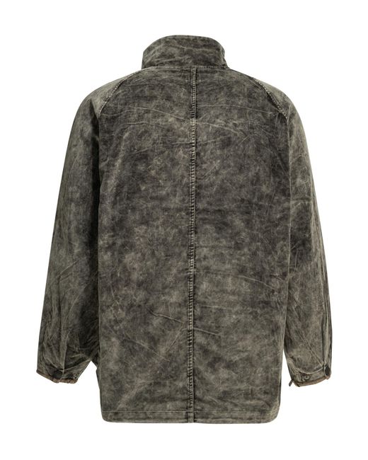 Kapital Gray Multi-Pocket Zip-Up Jacket for men