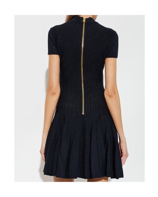 Balmain Black Short Sleeve Dress