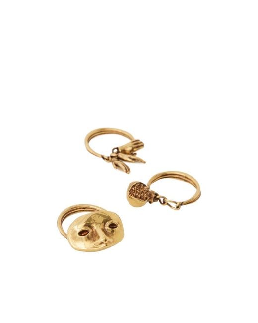 Lemaire Metallic Estampe Trio Rings