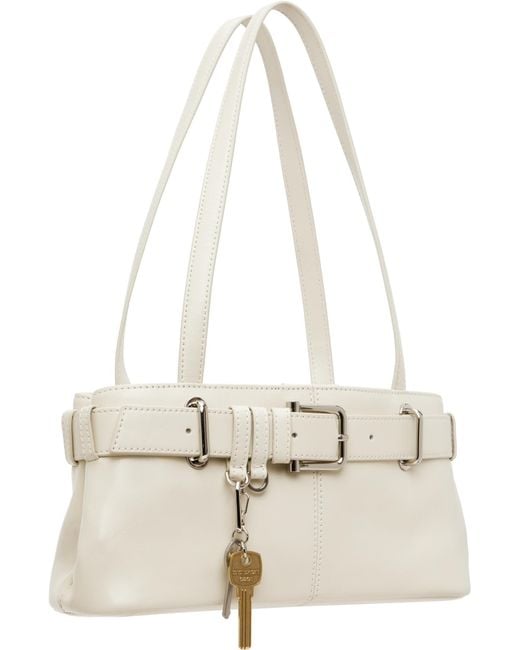 OSOI White Shoulder Brocle Mini Bag