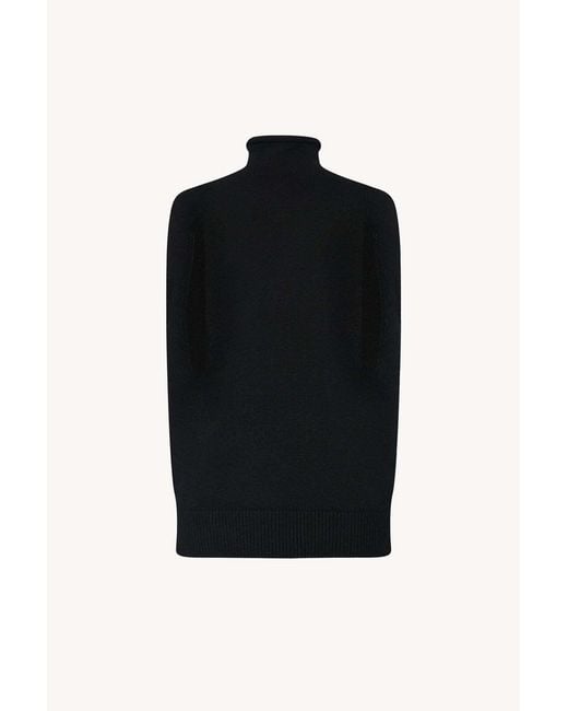 The Row Black Meo Turtleneck Sweater