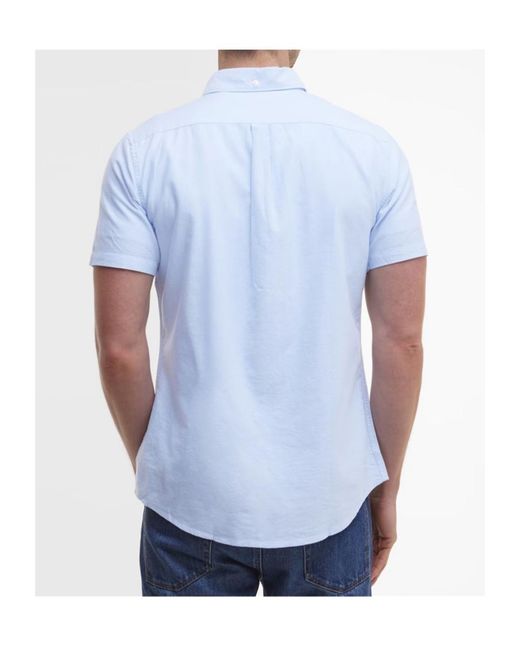 Barbour Blue Logo Short-Sleeved Shirt for men