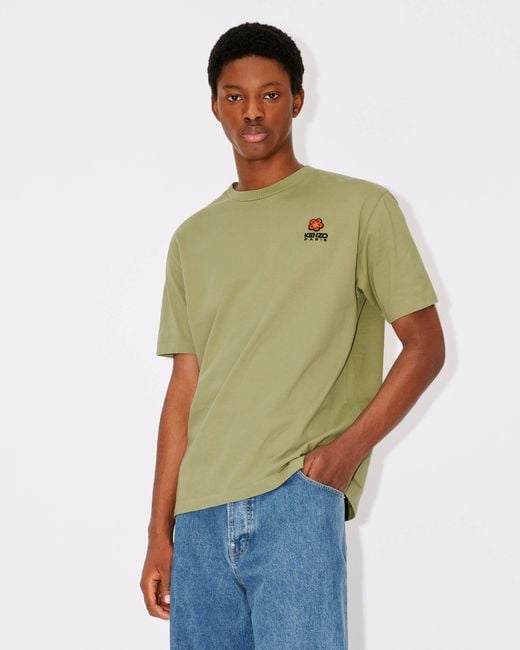 KENZO Green 'Boke Flower' Crest T-Shirt for men