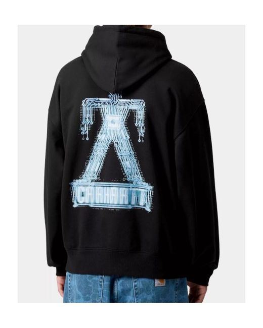 Carhartt Blue Hooded Electric Boogie Sweatshirt for men