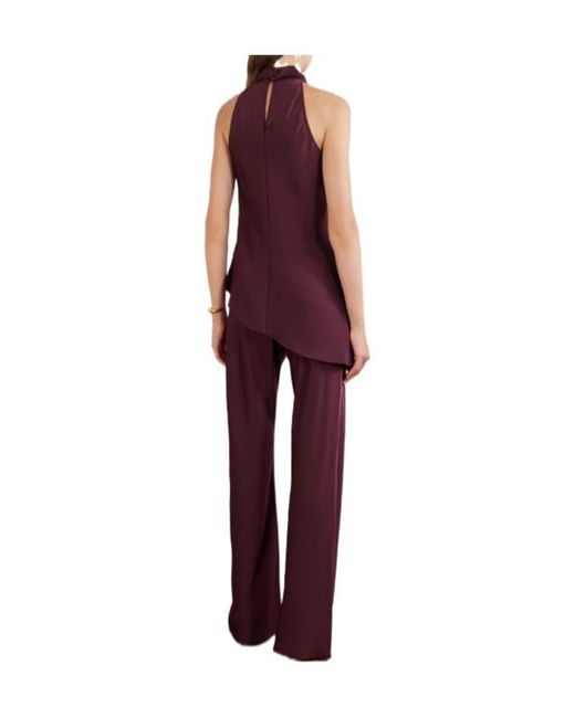 Veronica Beard Purple Satin Top
