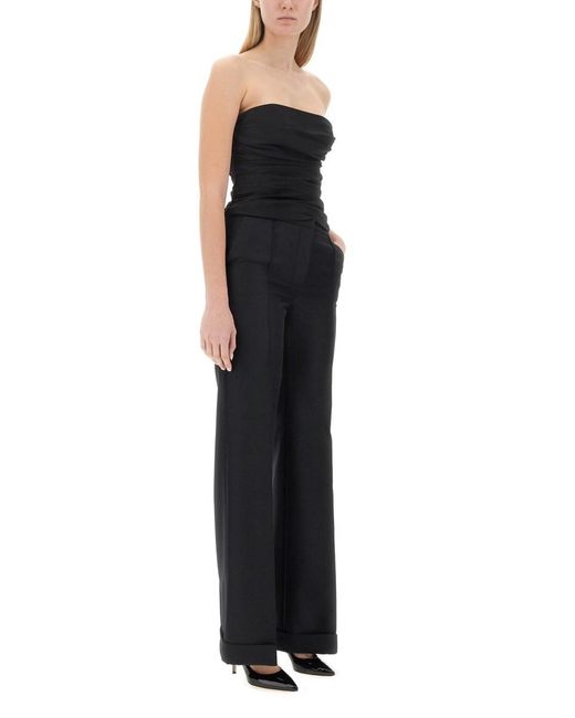 Moschino Black Draped Top