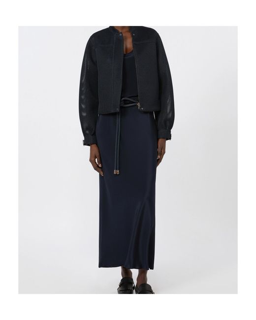 Max Mara Black Silk Top