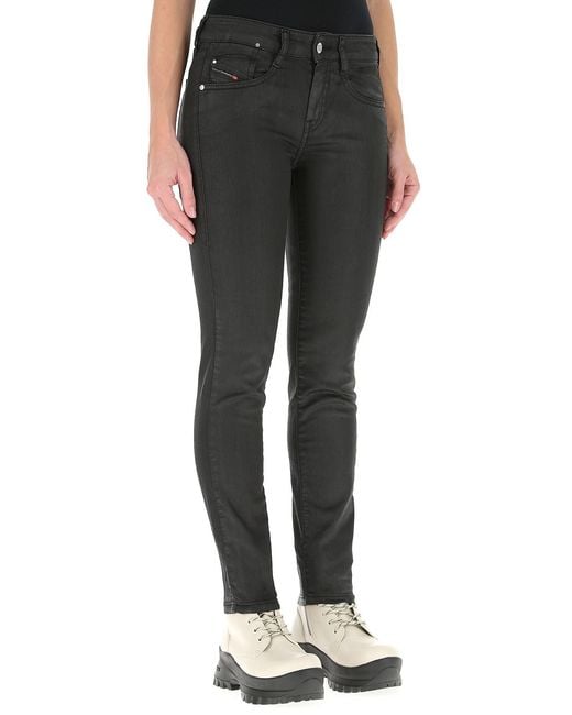 DIESEL Black D-Ollies Straight-Leg Jeans