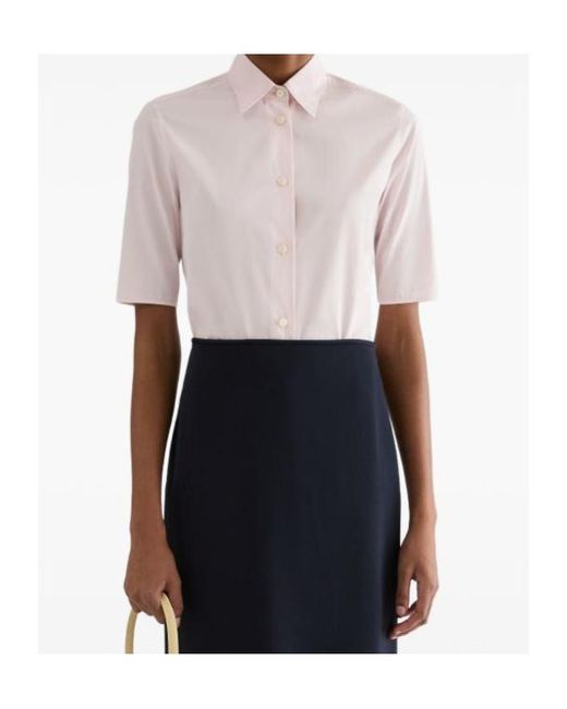 Jil Sander Pink Lightweight Cotton Poplin Shirt