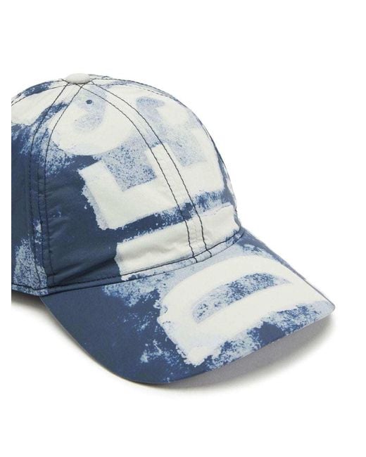 DIESEL Blue C-Ewan Logo-Print Baseball Cap for men