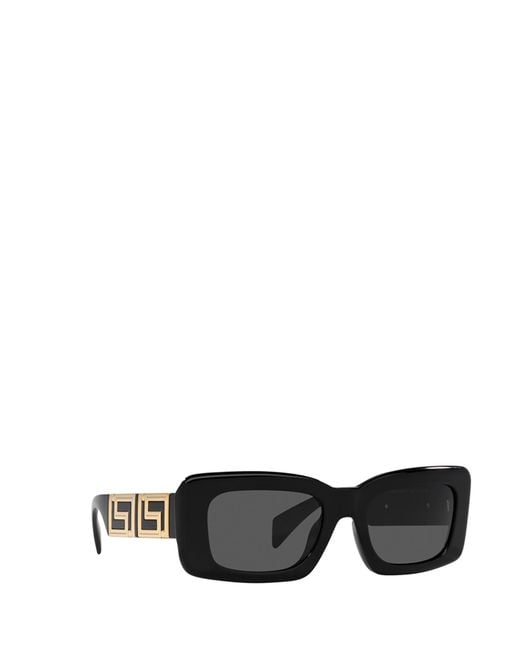 Versace Black Eyewear Rectangular Frame Sunglasses