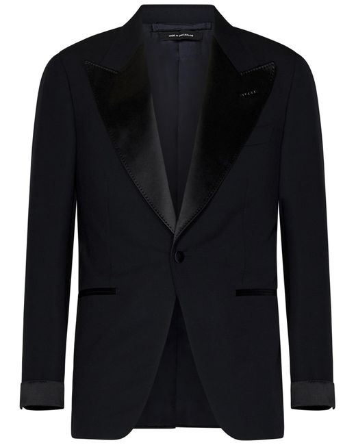 Tom Ford Black Single-Breasted Tailored Suit for men