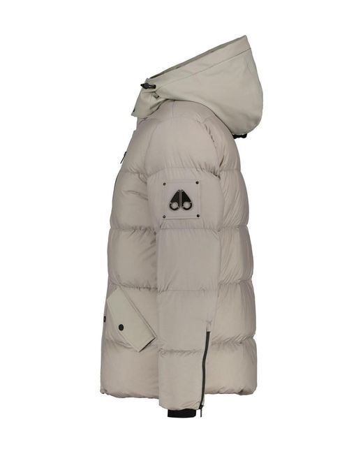 Moose Knuckles Gray Everest 3Q Hooded Padded Jacket for men
