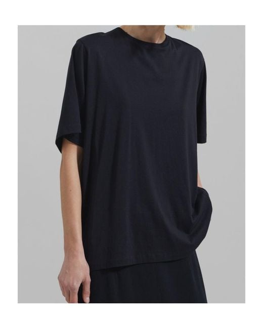Frankie Shop Black Harper Cotton T-Shirt
