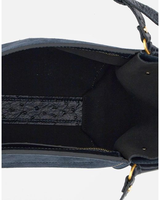 Gianni Chiarini Blue Bloom Tulip Shoulder Bag