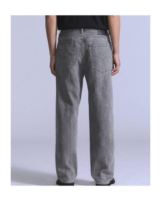 Levi's Gray Mid-Rise Straight-Leg Jeans for men