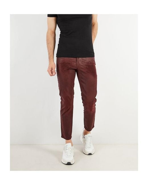 DIESEL Red Slim-Fit Jeans for men