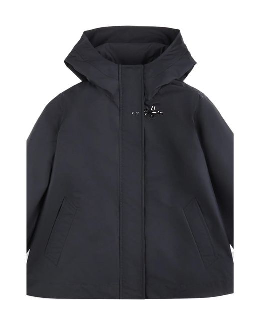 Fay Blue Drawstring Hooded Jacket