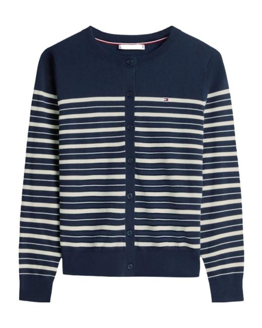 Tommy Hilfiger Blue Long-Sleeved Cardigan