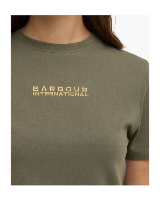 Barbour Green Logo Crew Neck T-Shirt