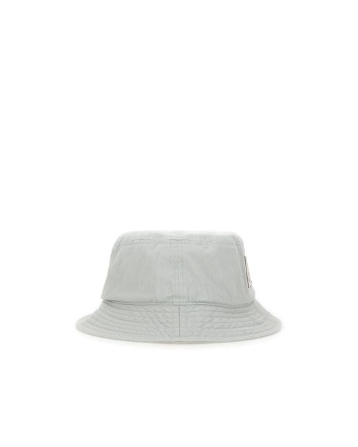 Vivienne Westwood White Orb-Patch Flat Crown Bucket Hat