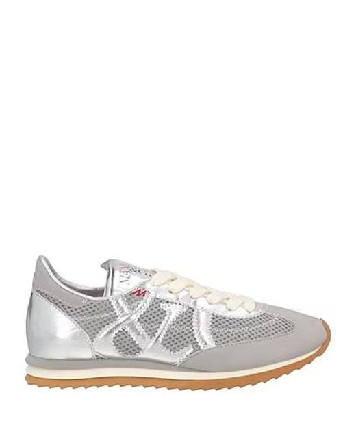 MAX&Co. White Two-Tone Low-Top Sneakers