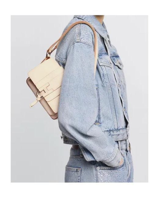 Hogan Natural Flap Shoulder Bag