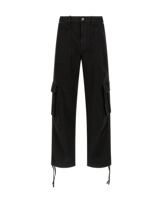 Loewe Black Straight-Leg Cargo Trousers for men
