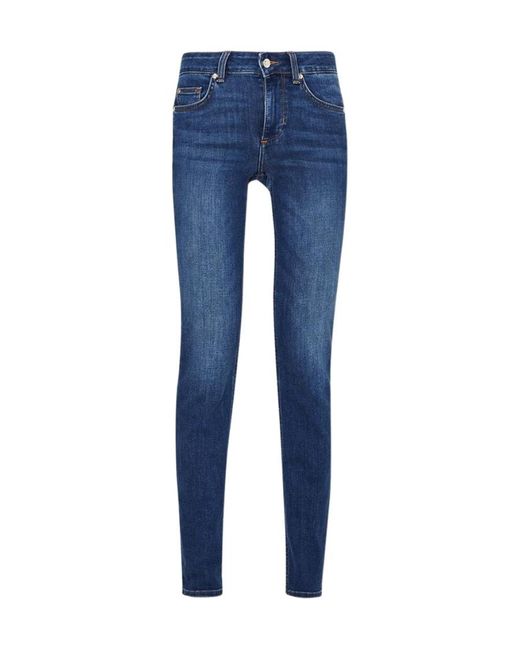 Liu Jo Blue Faded Slim Fit Jeans