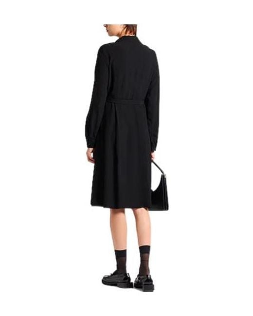 Burberry Black Solid Blazer Dress
