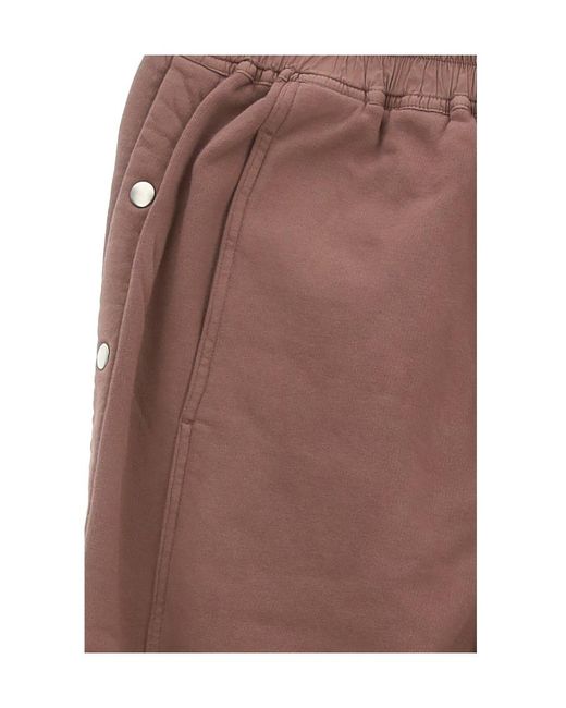 Rick Owens Brown Pull Rope Loose Waist Casual Trousers
