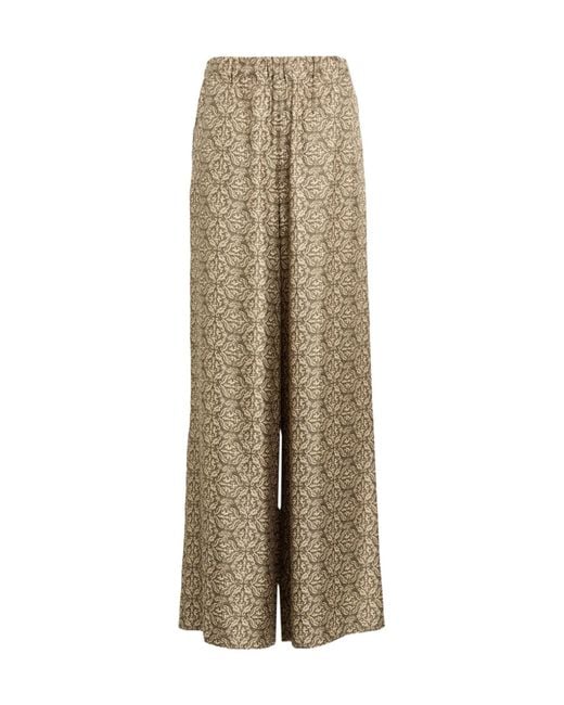 Max Mara Natural Wide-Leg Trousers