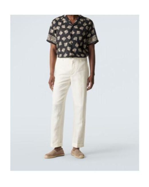 Ralph Lauren Black Printed Linen Shirt for men